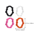 thumbnail image 2 of 12pcs Heart Shape Silicone Rings Breathable Sports Rings Silicone Wedding Ring, 2 of 8