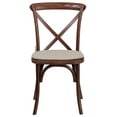 thumbnail image 6 of Flash Furniture HERCULES Series Stackable Mahogany Wood Cross Back Chair with Cushion, 6 of 6