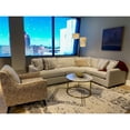 thumbnail image 2 of Fusion Furniture Durango Pewter Fabric Accent Chair in Tan/Beige, 2 of 7