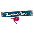 thumbnail image 2 of Summer Party Banner Garden Hanging Banner Large Birthday Party Door Porch Sign Photography Summer Pool Party Background Banner Decorations Leaves, 2 of 8