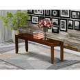thumbnail image 5 of East West Furniture LYB-Cap-W Lynfield Dining Bench with Wood Seat, 52x15x18 Inch, Cappuccino, 5 of 7