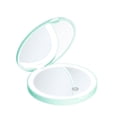 thumbnail image 1 of Rechargeable Magnifying Makeup Mirror 3 Color Light Adjustable Rotation for Travel Office or Use at Home, 1 of 2