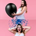 thumbnail image 5 of JAPJA Gender Reveal Party Poppers & Balloon: Set of 4 BLUE JUMBO-SIZED(16") Powder Cannons (4 Blue smoke bombs) & 1 Confetti Balloon, Party Supplies, 5 of 8
