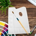 thumbnail image 4 of Thick & Durable Rectangle Plastic PVC Palette, Comfortable Hand Grip, Easy to Clean, Suitable for Outdoor Sketching and Painting Practice, 4 of 8