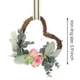 thumbnail image 3 of QAQuu Valentine's Day Home Decor Love Wreath Rose Wreath Cabinet Hanging Decoration Holiday Arrangement, Valentines Day Decorations, Valentines Day Gifts, 3 of 6