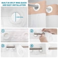thumbnail image 4 of No Hook Shower Curtain, Pink Brown Cute Cat Shower Curtains for Bathroom with See Through Top Window, Cartoon Funny Heater Cats Waterproof & Washable Bath Curtain Extra Long 72"x96", 4 of 9