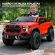 thumbnail image 5 of Carro Estilo Ford Lobo Camioneta Pick-up Electrico Montable para Niños Carrito de Control Remoto y Manejo Directo con Luces Estereo y Pedales Funcionales con Control Remoto (Rojo), 5 of 7