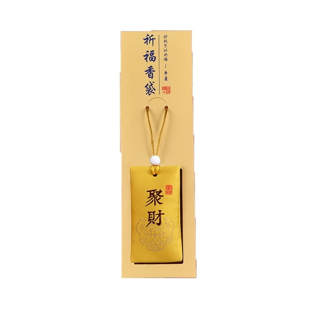 Qaailabf Spiritual Sachets Necklace | Fragrance Phone Charm | Buddhist Talisman with Pure Plant Aroma | Ancient Design | Multi-Function Home & Personal Use | 1x Carry Sachet