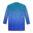 thumbnail image 5 of Cardigan for Women's Plus Size Summer Dressy 3/4Sleeve Fashion Comfortable Pockets Printing Cardigan Top Blouse Party on Clearance, 5 of 5