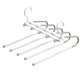 thumbnail image 1 of 5 Layers Multifunctional Pants Hangers Space Saving, Anti-Slip Metal Hangers for Pants Jeans Skirts Trousers, 1 of 5