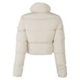 thumbnail image 4 of asdoklhq Womens Clearance Coats Plus Size Women Solid Stand-up Collar Cardigan Down Jacket Outerwear Padded Coat, 4 of 8