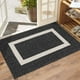 thumbnail image 3 of Tapete para puerta de entrada negro, para interior y exterior, todo el año, 3 of 7