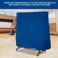 thumbnail image 4 of Cubierta De Mesa De Ping Pong, Cubierta Antipolvo Plegable Azul Oscuro Con 2 Cremalleras Para Mesa De Ping Pong Para Gimnasio, 4 of 7