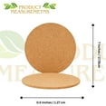 thumbnail image 2 of TreasureGurus Heat-Resistant Light-Brown Cork Pot Holders (2 Count), 2 of 8