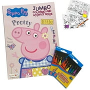 Peppa Pig Coloring Activity Book Set Premium Crayons Pad Drawing Combo For Kids