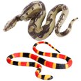 thumbnail image 4 of FELTECHELECTR 2 modelos de serpientes de broma, juguete de serpiente espeluznante, modelo de serpiente para fiesta, juguetes de serpiente espeluznantes, serpientes falsas, 4 of 6