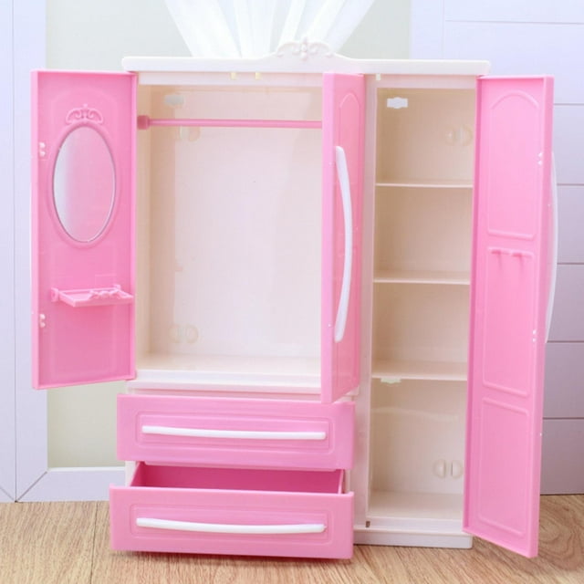 Muebles para de , Hermoso Armario Rosa con Puertas Detalladas, Casa de , Armario de Almacenamiento de Contenedores de Ropa