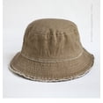 thumbnail image 6 of SikaFu New Denim Ruffled Old Fisherman Hat For Women, And Versions, Trendy And Retro, Versatile Casual Sunshade And Sunscreen Basin Hat, 6 of 8
