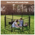 thumbnail image 3 of Dog Playpen, 32" Height 8 Panel Fence - Indoor Outdoor Pet Pen for Large Medium Small Dogs - Portable Foldable Metal Dog Pen for RV Camping Yard, 3 of 9