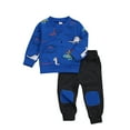 thumbnail image 6 of Toddler Baby Boy Clothes Set 6M 12M 18M 24M 3Y 4Y Dinosaur/Fox Sweatshirt Top Jogger Pants Fall Winter Tracksuit Outfit 0M-4Y, 6 of 8