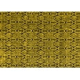 thumbnail image 1 of Ahgly Company Machine Washable Indoor Rectangle Abstract Yellow Modern Area Rugs, 8' x 12', 1 of 4