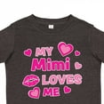 thumbnail image 4 of Inktastic Valentine's Day My Mimi Loves Me Hearts and Lips Boys or Girls Toddler T-Shirt, 4 of 5