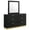 Black (Dresser with Mirror), variant on Caraway 6-drawer Dresser White