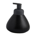 thumbnail image 2 of Dispensador de jabón líquido, botella de loción con bomba, botella vacía de cerámica, contenedor para lavado de manos C Negro, 2 of 9