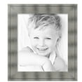 thumbnail image 2 of ArtToFrames 21" x 24" Platinum Ridge Brushed Slvr Picture Frame, 21x24 inch Silver Wood Poster Frame (WOM-5249),  Pack, 2 of 6