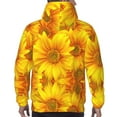 thumbnail image 5 of Bingfone 3d Sunflowers Men'S Drawstring Hoodie Long Sleeve Pocket Sweatshirts-3x-Large, 5 of 9