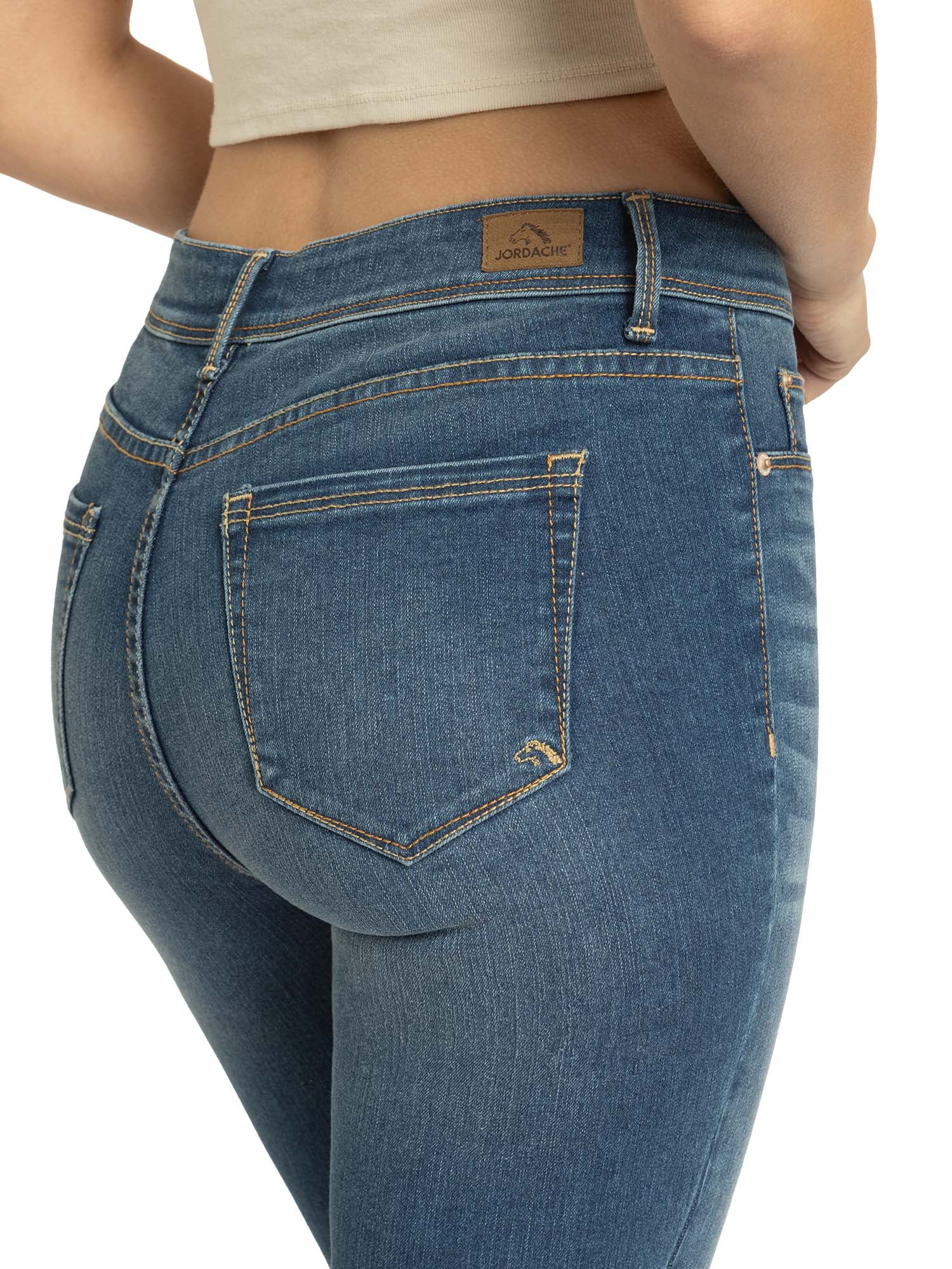Jordache Women's and Women's Plus Essential High Rise Super Skinny Jean, Available in 28", 30" Inseams, Sizes 2-22