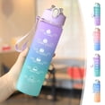 thumbnail image 7 of 1L Water Bottles Big Water Bottle with Straw Travel Water Bottle with Time Marker Motivational Sports Water Bottle Waterbottles Clear Water Bottles Summer Essentials Gifts for Men Women, 7 of 7