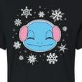 thumbnail image 3 of Pokémon - Squirtle And Snowflakes - Juniors Cropped Cotton Blend T-Shirt, 3 of 5