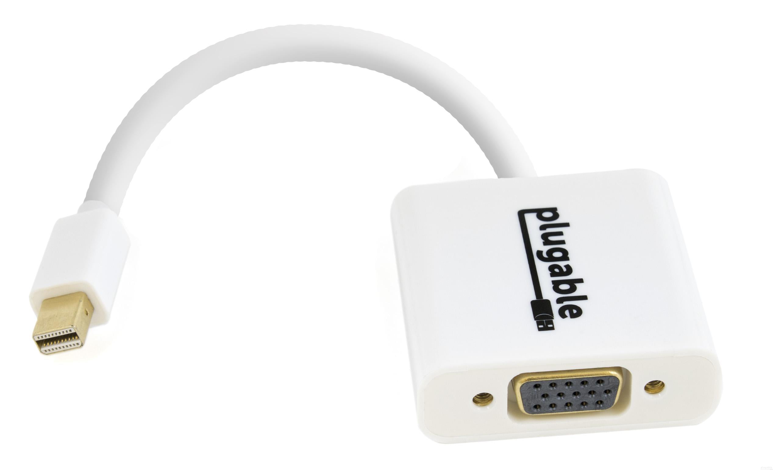 Plugable DisplayPort (Thunderbolt 2) to VGA Adapter (Supports Mac, Windows, Linux Systems and up 1920x1080, Active) - Walmart.com