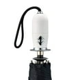 thumbnail image 3 of The Indestructible Umbrella Black Dualmatic White Handle/Grip Compact Umbrella, 3 of 3