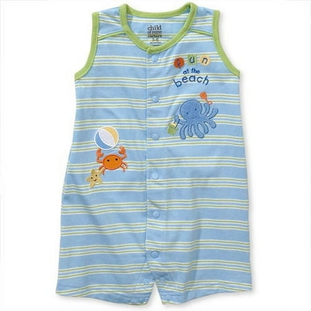 Child Of Mine Com Blue Stp Sunsuit