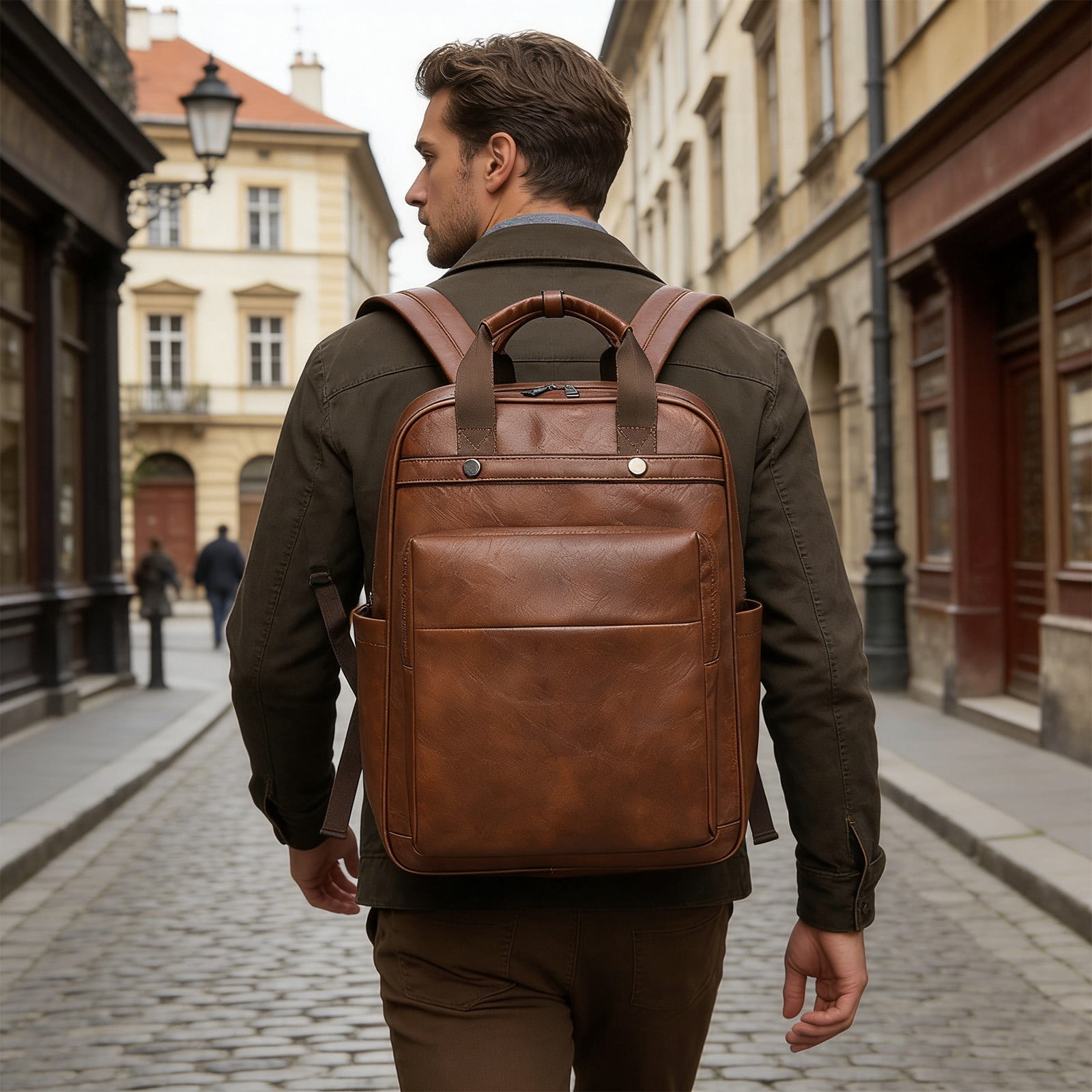 Women's Backpack, Large Capacity Fashion Backpack for Commute, Multi-Functional PU Leather Travel Backpack, Waterproof Daypack with Organizational Pockets, Stylish Carryall Backpack for Work