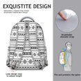 thumbnail image 5 of Boho Tribal Daypack for College - Vintage Inspired, 17 Inch Laptop Pocket, Heavy Duty Fabric, Roomy for School & Commuting, 5 of 6
