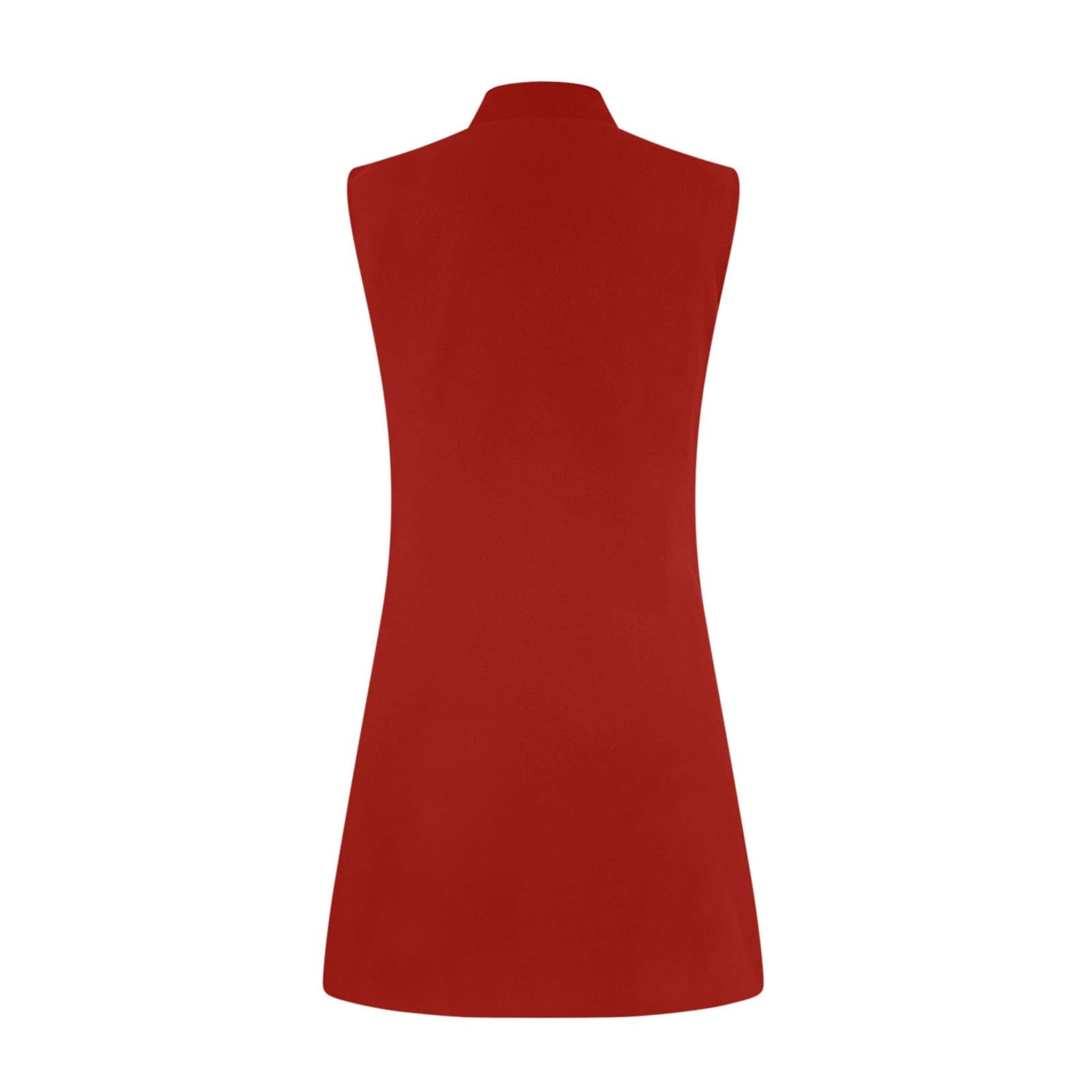 Women's Sleeveless Vest Blazer Fully Lined Spring Fall Casual Open Front Work Office Tops Jacket Pockets Woolen Suit - image 4