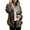 Brown, variant on Turilly Womens Jackets Ladies Fashion Women Warm Long Sleeve Casual Solid Zipper Hooded Coat Blouse