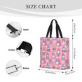 thumbnail image 3 of Easygdp pink Holiday Joy Bolsa Tote para Mujer, Bolso de Hombro para Trabajo, Playa, Viajes, Compras y Supermercado, 3 of 7