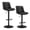 Ink Black, variant on VASAGLE Bar Stools, Set of 2 Swivel Bar Chairs, Adjustable Height, Quilt, Synthetic Leather Kitchen Stools with Back and Footrest, Steel, Ink Black
