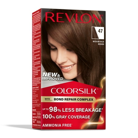 UPC 309970184797 product image for Revlon ColorSilk Permanent Hair Color  Bond Repair Complex  47 Medium Rich Brown | upcitemdb.com