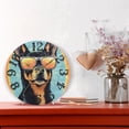 thumbnail image 6 of Dog Sunglasses Circle 10 inch Wall Clocks Non Ticking Easy to Read Battery Decorative for Home Bathroom Kitchen Bedroom Living Room, 6 of 8