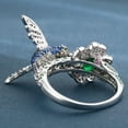 thumbnail image 4 of Hummingbird Statement Ring Bird Blue Cz Womens Ginger Lyne Collection, 4 of 5