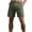 Army Green, variant on Men's Casual Golf Shorts Quick Dry Lightweight 7" Inseam Short Pants, Flat Front Elastic Waistband Summer Shorts with Belt Loops & Pockets for Travel Work Performance