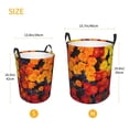 thumbnail image 3 of Fotbe Marigold Flowers In Different Colors Pattern Laundry Basket with Handles, Waterproof Large Laundry Hamper, Wash Bag for Corner Dorm, Rolling Laundry Basket with Handles-Small, 3 of 6