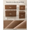thumbnail image 3 of SONGMICS Puff Almacenaje, Banco de Almacenamiento, 38 x 110 x 38 cm, Soporta hasta 300 kg, para Sala de Estar, Dormitorio, Entrada, Marrón Café, 3 of 5