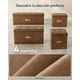 thumbnail image 3 of SONGMICS Puff Almacenaje, Banco de Almacenamiento, 38 x 110 x 38 cm, Soporta hasta 300 kg, para Sala de Estar, Dormitorio, Entrada, Marrón Café, 3 of 5