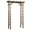 Carbonized, variant on Outsunny 85" Wooden Garden Arbour, Outdoor Garden Arch Trellis, Orange